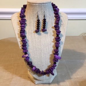 Necklace and matching earrings